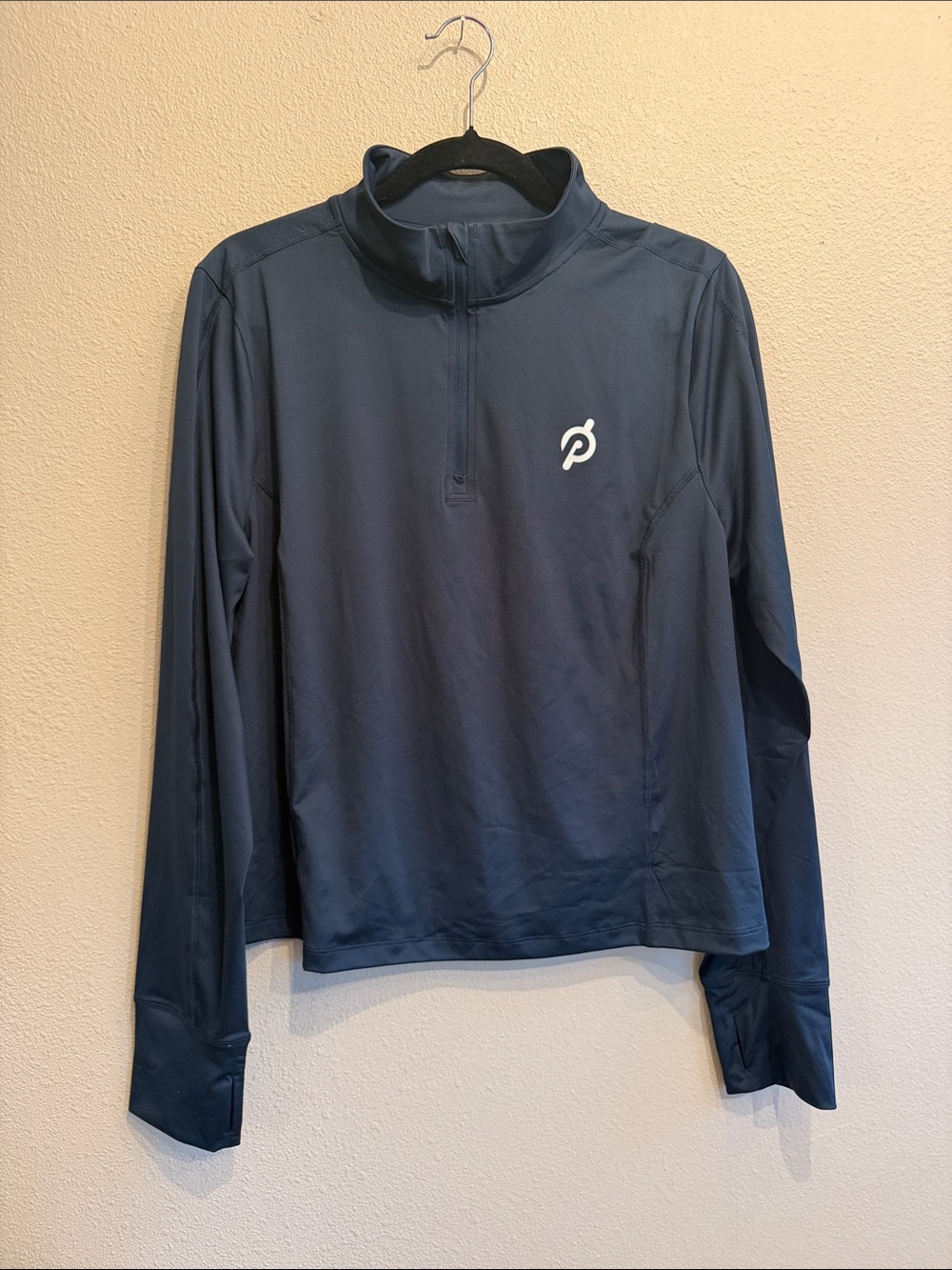 NWOT Peloton Women's Navy Long Sleeve Quarter-Zip